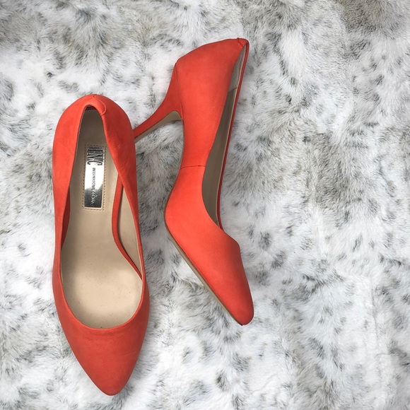 INC International Concepts Shoes - Orange suede heels